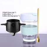 Coffee Filter Portable 304 Stainless Steel Drip Coffee Tea Holder Funnel Baskets Reusable Tea Infuser and Stand Coffee Dripper