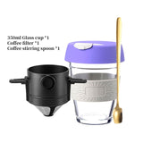 Coffee Filter Portable 304 Stainless Steel Drip Coffee Tea Holder Funnel Baskets Reusable Tea Infuser and Stand Coffee Dripper