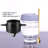 Coffee Filter Portable 304 Stainless Steel Drip Coffee Tea Holder Funnel Baskets Reusable Tea Infuser and Stand Coffee Dripper