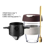 Coffee Filter Portable 304 Stainless Steel Drip Coffee Tea Holder Funnel Baskets Reusable Tea Infuser and Stand Coffee Dripper