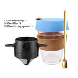Coffee Filter Portable 304 Stainless Steel Drip Coffee Tea Holder Funnel Baskets Reusable Tea Infuser and Stand Coffee Dripper