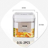 Kitchen Food Storage Container Box Plastic Candy Box Fruit Basket Grain Transparent Sealed Cans Multi-Capacity Kitchen Supplies