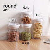 Kitchen Food Storage Container Box Plastic Candy Box Fruit Basket Grain Transparent Sealed Cans Multi-Capacity Kitchen Supplies