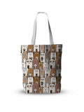 Trend 3D Women Foldable Canvas Tote Bag Cute Cartoon Animal Funny Casual Large Capacity Shopping Shoulder Bags Girl Pink Handbag