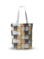 Trend 3D Women Foldable Canvas Tote Bag Cute Cartoon Animal Funny Casual Large Capacity Shopping Shoulder Bags Girl Pink Handbag