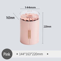 Fashion 4-Layers Drawers Jewelry Box Double-Door Necklaces Organizer Earrings Display Rings Holder High Capacity Gift For Women