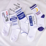 Korean Style Women Cute Skater Socks Women Set Men Funny Socks Hip Hop Cotton Long Crew Socks Calcetines De La Mujer Harajuku