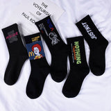 Korean Style Women Cute Skater Socks Women Set Men Funny Socks Hip Hop Cotton Long Crew Socks Calcetines De La Mujer Harajuku