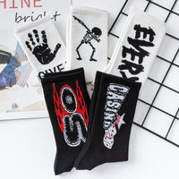 Korean Style Women Cute Skater Socks Women Set Men Funny Socks Hip Hop Cotton Long Crew Socks Calcetines De La Mujer Harajuku