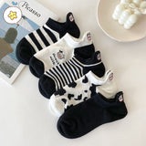 Korean Style Women Cute Skater Socks Women Set Men Funny Socks Hip Hop Cotton Long Crew Socks Calcetines De La Mujer Harajuku