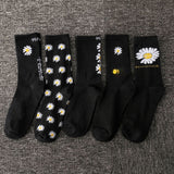 Korean Style Women Cute Skater Socks Women Set Men Funny Socks Hip Hop Cotton Long Crew Socks Calcetines De La Mujer Harajuku