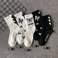 Korean Style Women Cute Skater Socks Women Set Men Funny Socks Hip Hop Cotton Long Crew Socks Calcetines De La Mujer Harajuku