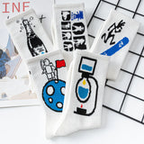 Korean Style Women Cute Skater Socks Women Set Men Funny Socks Hip Hop Cotton Long Crew Socks Calcetines De La Mujer Harajuku