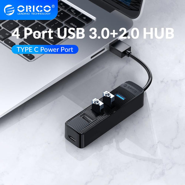 ORICO USB 3 0 + 2.0 HUB With Type C Power Port High Speed 4 Ports USB3.0 2.0 TF Splitter Adapter For PC Computer Accessories