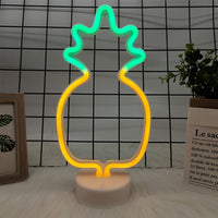 LED Neon Sign Light Holiday Flamingo Night Light Xmas Party Wedding Decoration Home Gift Cactus USB Battery Operation Neon Lamp