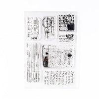 Moon Flowers Leaves Butterfly Stamp Rubber Clear Stamp Seal Scrapbook Photo Album Decorative Card Making Clear Stamps