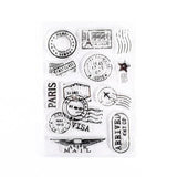 Moon Flowers Leaves Butterfly Stamp Rubber Clear Stamp Seal Scrapbook Photo Album Decorative Card Making Clear Stamps