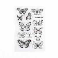 Moon Flowers Leaves Butterfly Stamp Rubber Clear Stamp Seal Scrapbook Photo Album Decorative Card Making Clear Stamps