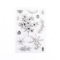 Moon Flowers Leaves Butterfly Stamp Rubber Clear Stamp Seal Scrapbook Photo Album Decorative Card Making Clear Stamps