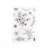 Moon Flowers Leaves Butterfly Stamp Rubber Clear Stamp Seal Scrapbook Photo Album Decorative Card Making Clear Stamps