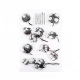 Moon Flowers Leaves Butterfly Stamp Rubber Clear Stamp Seal Scrapbook Photo Album Decorative Card Making Clear Stamps