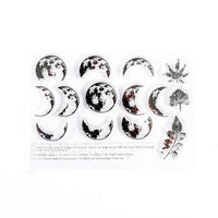 Moon Flowers Leaves Butterfly Stamp Rubber Clear Stamp Seal Scrapbook Photo Album Decorative Card Making Clear Stamps