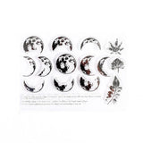 Moon Flowers Leaves Butterfly Stamp Rubber Clear Stamp Seal Scrapbook Photo Album Decorative Card Making Clear Stamps