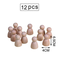 Baby Large Rainbow Stacker Stacking Waldorf Dolls Games Kids Creative Building Blocks Montessori Educational Wooden Toy Children