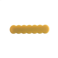 japan korean new design acrylic colid candy color Scallop shell bar shaped wave simple hair side clips grips barrettes kids baby