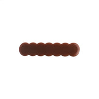 japan korean new design acrylic colid candy color Scallop shell bar shaped wave simple hair side clips grips barrettes kids baby