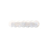 japan korean new design acrylic colid candy color Scallop shell bar shaped wave simple hair side clips grips barrettes kids baby