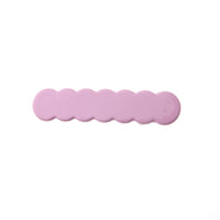 japan korean new design acrylic colid candy color Scallop shell bar shaped wave simple hair side clips grips barrettes kids baby
