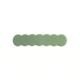 japan korean new design acrylic colid candy color Scallop shell bar shaped wave simple hair side clips grips barrettes kids baby