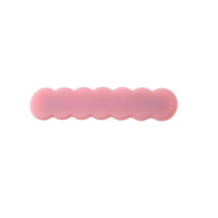 japan korean new design acrylic colid candy color Scallop shell bar shaped wave simple hair side clips grips barrettes kids baby