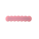 japan korean new design acrylic colid candy color Scallop shell bar shaped wave simple hair side clips grips barrettes kids baby
