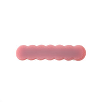 japan korean new design acrylic colid candy color Scallop shell bar shaped wave simple hair side clips grips barrettes kids baby