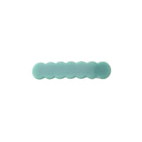 japan korean new design acrylic colid candy color Scallop shell bar shaped wave simple hair side clips grips barrettes kids baby