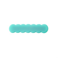 japan korean new design acrylic colid candy color Scallop shell bar shaped wave simple hair side clips grips barrettes kids baby