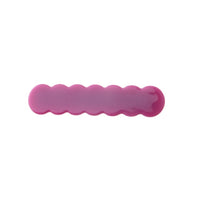 japan korean new design acrylic colid candy color Scallop shell bar shaped wave simple hair side clips grips barrettes kids baby