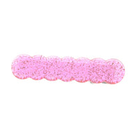japan korean new design acrylic colid candy color Scallop shell bar shaped wave simple hair side clips grips barrettes kids baby