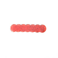 japan korean new design acrylic colid candy color Scallop shell bar shaped wave simple hair side clips grips barrettes kids baby