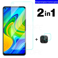 Full Coverage Glass For Xiaomi Redmi 9 9A 9T 9C NFC Camera Lens Film Screen Protector Redmi Note 9 Pro Max 9S 9T Tempered Glass
