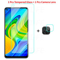 Full Coverage Glass For Xiaomi Redmi 9 9A 9T 9C NFC Camera Lens Film Screen Protector Redmi Note 9 Pro Max 9S 9T Tempered Glass