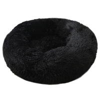 Round Donut Dog Bed Plush Pet Basket Cuddler Soft Warm Nest Cat Sleeping Bag Sofa Calming Cozy Cushion Beds for Small Large Dogs
