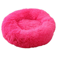 Round Donut Dog Bed Plush Pet Basket Cuddler Soft Warm Nest Cat Sleeping Bag Sofa Calming Cozy Cushion Beds for Small Large Dogs