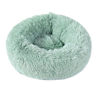 Round Donut Dog Bed Plush Pet Basket Cuddler Soft Warm Nest Cat Sleeping Bag Sofa Calming Cozy Cushion Beds for Small Large Dogs