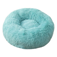 Round Donut Dog Bed Plush Pet Basket Cuddler Soft Warm Nest Cat Sleeping Bag Sofa Calming Cozy Cushion Beds for Small Large Dogs