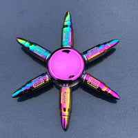 Colorful Fidget Spinner Metal Zinc Alloy Office Anxiety Relief Stress Fidget Gyro Toy Skull/snowflake Autism Toys for Children