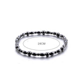 Black Anklet Slimming Bracelet For Weight Loss Gallstone Hematite Chain Stimulating Acupoints Anti-Cellulite Magnetic Therapy
