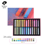 Paul Rubens Oil Pastel Glitter 24+2 Color Set Vibrant Color Professional Painting Soft Pastel Drawing Pen Suitable for Artists